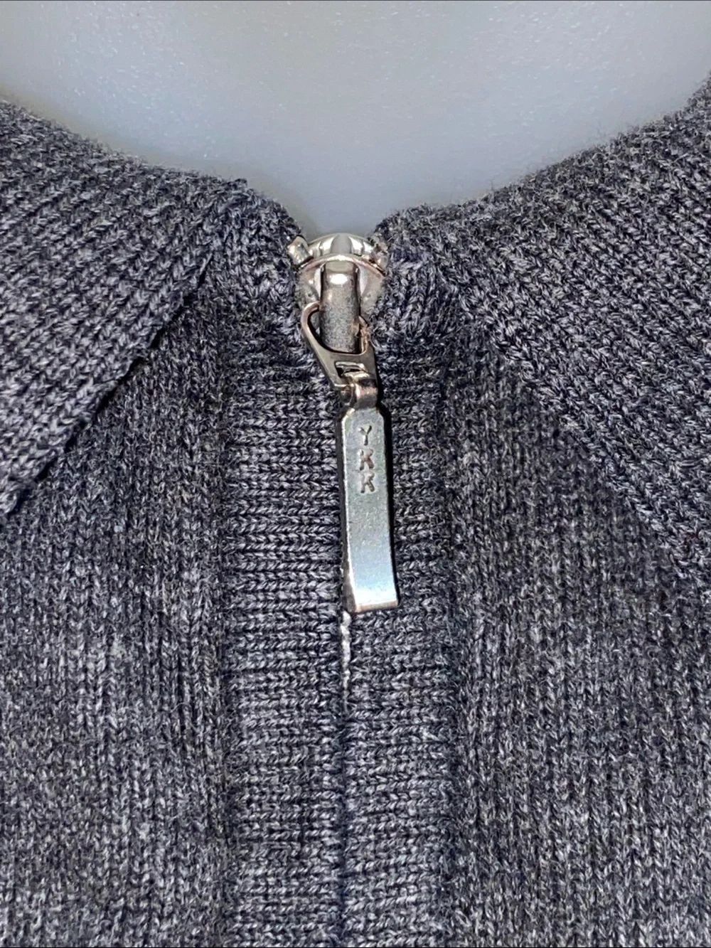 Brandini Charcoal Gray Zip-Front Collared Sweatshirt Jacket Size L - Picture 3 of 8